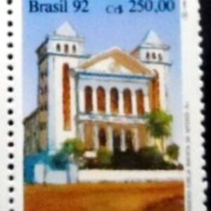 Selo postal do Brasil de 1992 1ª Igreja Batista M