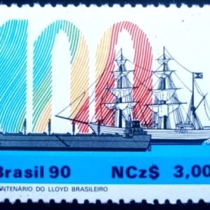 Selo postal do Brasil de 1990 Lloyd Brasileiro