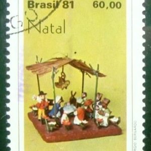 Selo postal do Brasil de 1981 Taubaté