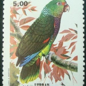 Selo postal do Brasil de 1980 Peito Roxo - C 1166 N