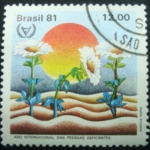 Selo postal COMEMORATIVO do Brasil de 1981 - C 1217 U