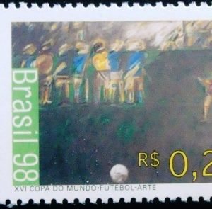 Selo postal do Brasil de 1998 Ivald Granato N