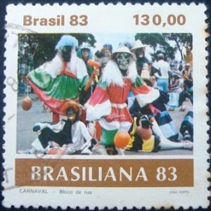 Selo postal do Brasil de 1983 Bloco de Rua - C 1306 N