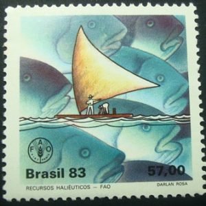 Selo postal Comemorativo do Brasil de 1983 - C 1356 M