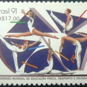 Selo postal do Brasil de 1991 Atletas