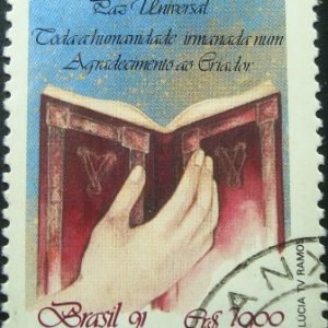 Selo postal de 1991 Dia Nacional de Ação de Graças - C 1767 U
