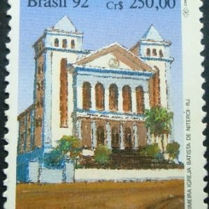Selo postal de 1992 1ª Igreja Batista de Niterói