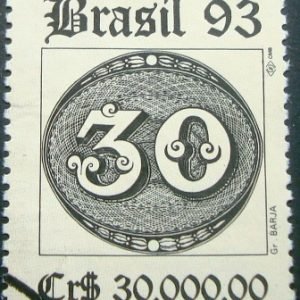 Selo postal de 1983 Olho-de-boi 30 réis - C 1843 NCC