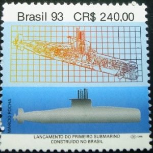 Selo postal do Brasil de 1993 Tamoio - C 1877 M