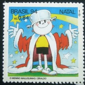 Selo postal do Brasil de 1994 Menino Maluquinho N