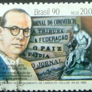 Selo postal COMEMORATIVO do Brasil de 1991 - C 1673 U