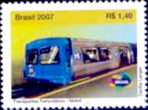 Selo postal do Brasil de 2007 Metro M