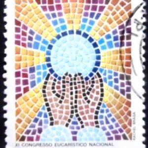 Selo postal do Brasil de 1986 Ernesto Simões Filho M