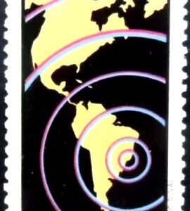 Selo postal do Brasil de 1988 TELECOM 88 N