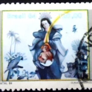 Imagem similar à do selo postal do Brasil de 1984 Glauco Rodrigues U