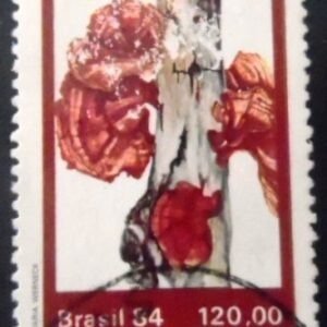 Selo postal do Brasil de 1984 Picnoporus Sanguineus U