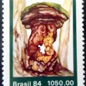 Selo postal do Brasil de 1984 Calvatia Sp M