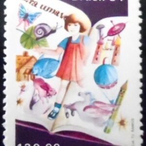 Selo postal do Brasil de 1984 Dia do Livro N