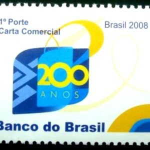 Selo postal do Brasil de 2008 Banco do Brasil