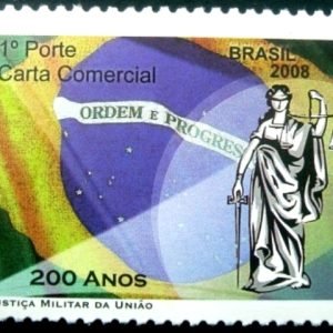 Selo postal do Brasil de 2008 Justiça Militar