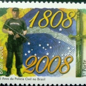 Selo postal do Brasil de 2008 Polícia Civil