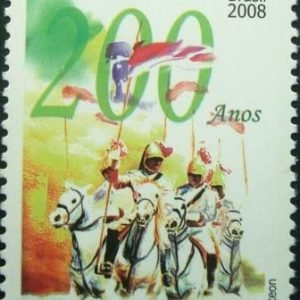 Selo postal do Brasil de 2008 Dragões da Independência