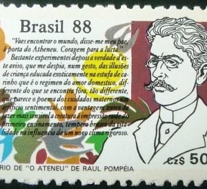 Selo postal COMEMORATIVO do Brasil de 1988 - C 1601 M