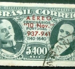 Selo postal aéreo de 1941 Estado Novo - A 44 U