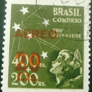 Selo postal do Brasil de 1944 Pró Juventude 20 - A 52 U