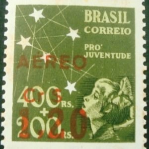 Selo postal AÉREO do Brasil de 1944 - A 56 N