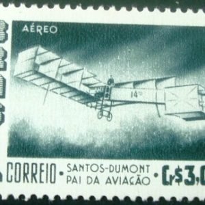 Selo postal AÉREO do Brasil de 1956 - A 80 M