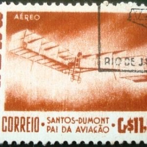 Selo postal AÉREO do Brasil de 1956 - A 84 MCC2