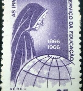 Selo postal AÉREO do Brasil de 1966 - A 107 N