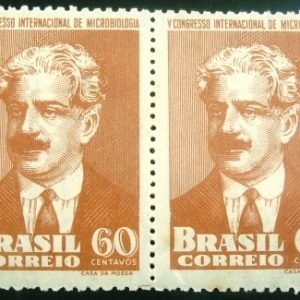 Par de selos postais COMEMORATIVOS do Brasil 1950 - C 255 M