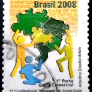 Selo postal do Brasil de 2008 Conferência Juventude