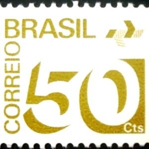Selo postal Regular emitido no Brasil em 1974 545 M