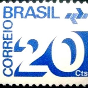 Selo postal Regular emitido no Brasil em 1972 - 542 N