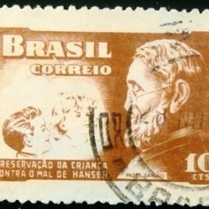 Selo postal do Brasil de 1952 Padre Damião H-1 - H1 U