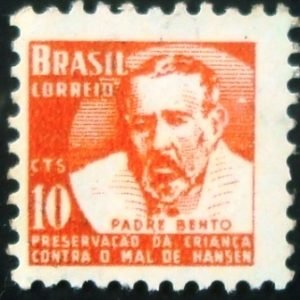 Selo postal do Brasil de 1957 Padre Bento H5 N