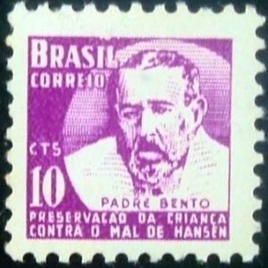 Selo postal do Brasil de 1961 Padre Bento H7 M