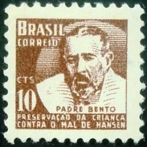 Selo postal do Brasil de 1962 Padre Bento H8 N