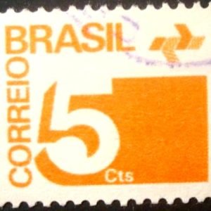 Selo postal Regular emitido no BRASIL em 1972 - 538 U