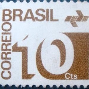 Selo postal Regular emitido no Brasil em 1974 541 N