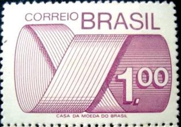 Selo postal Regular emitido no Brasil em 1974 552 M