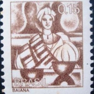 Selo postal Regular emitido no Brasil em 1976 558 M