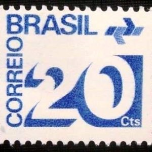 Selo postal Regular emitido no Brasil em 1975 547 M