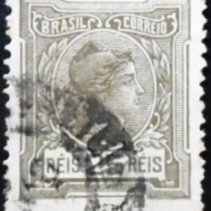 Selo postal do Brasil de 1919 Alegoria República