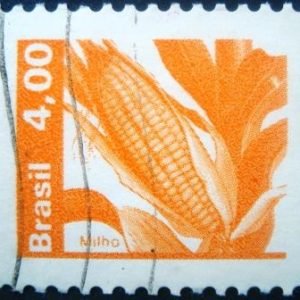 Selo postal Regular emitido no Brasil em 1980 - 604 U