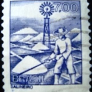 Selo postal Regular emitido no Brasil em 1979 - 596 U