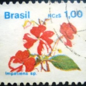 Par de selos postais do Brasil de 1993 Maria-sem-vergonha